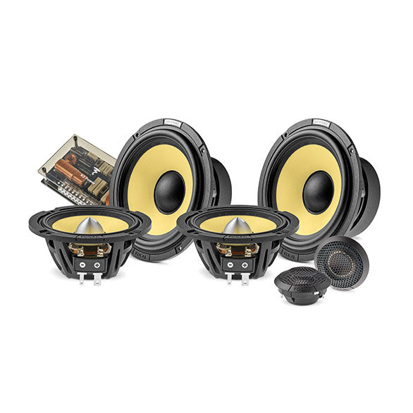 Embark on a sonic journey with the Focal ES 165KX3E 3-Way Component Kit, delivering a symphony of precision and power for your car audio system.