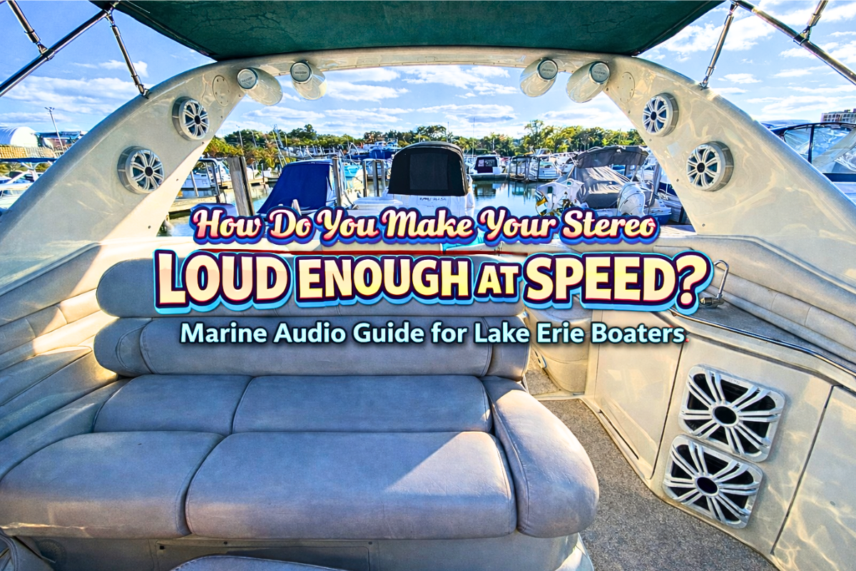 Outboard Rack Sound How To Make Boat Stereo Systems Loud and Clear at Speed on Lake Erie