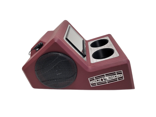 Custom color vinyl and carpet options for Lincoln Continental console builds.