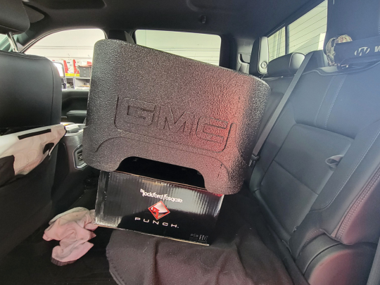 Six Series subwoofer enclosure by Stereo Installs in Mentor Ohio.