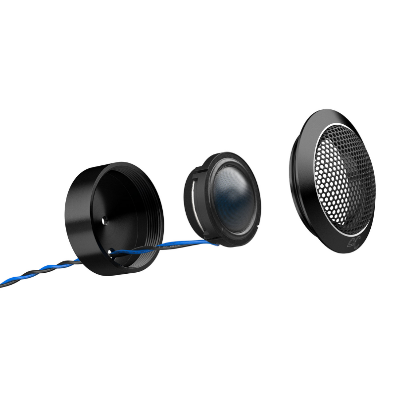 AudioControl PNW-1 tweeter with mounting hardware option two displayed.
