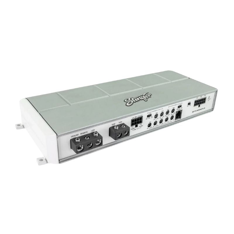 Marine-Grade 5-Channel Audio Amplifier with Bluetooth Streaming and Durable Build.