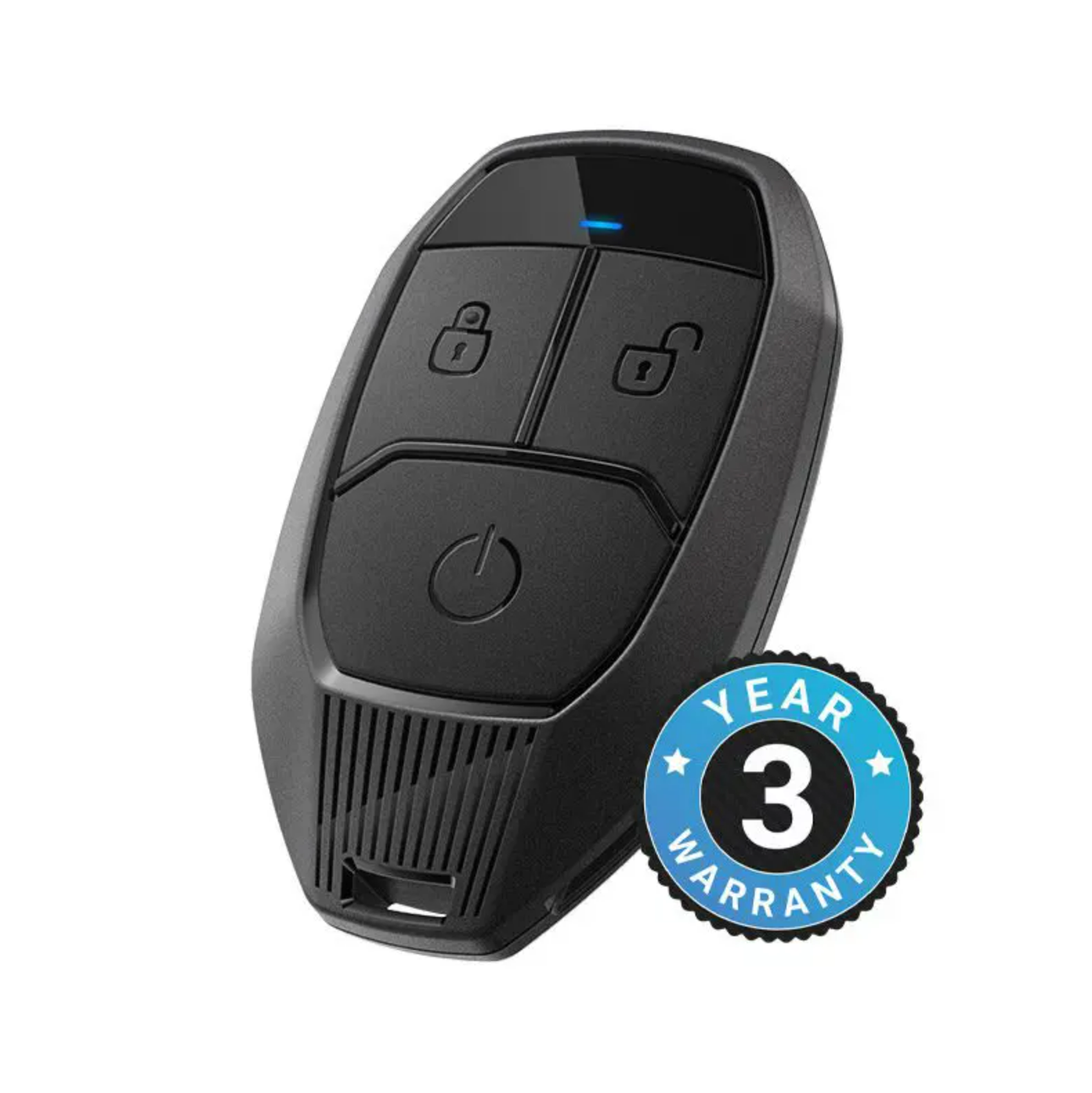 Titled Compustar PRO 1WG18-LTE remote fob displayed with a 3-year PRO warranty badge.