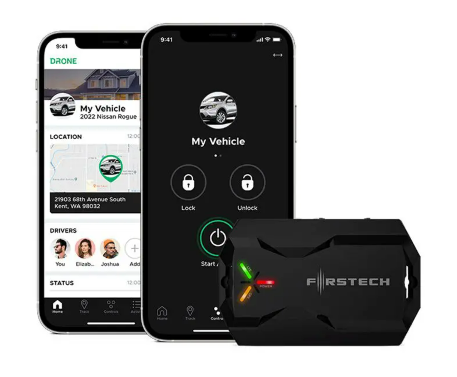Compustar Pro 2WG18 2-way remote kit including Drone cellphone connectivity and module.