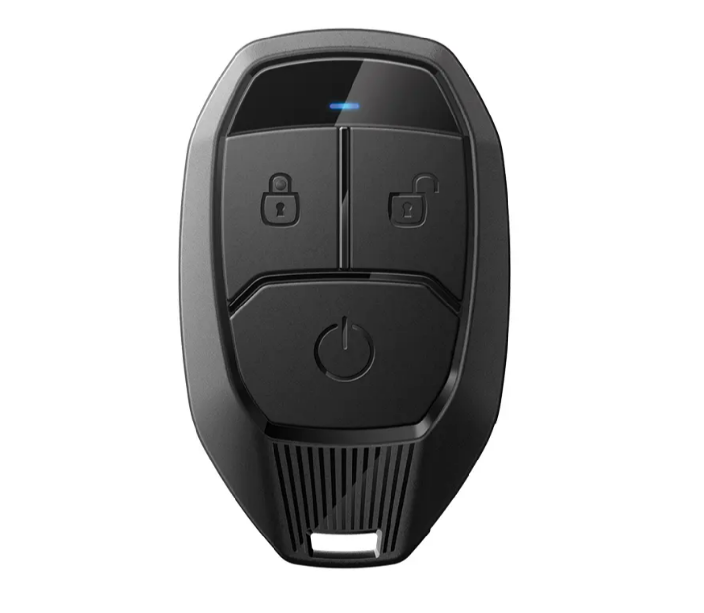 Compustar Pro 2WG18 key fob front-facing with lighted confirmation indicator for successful remote start.