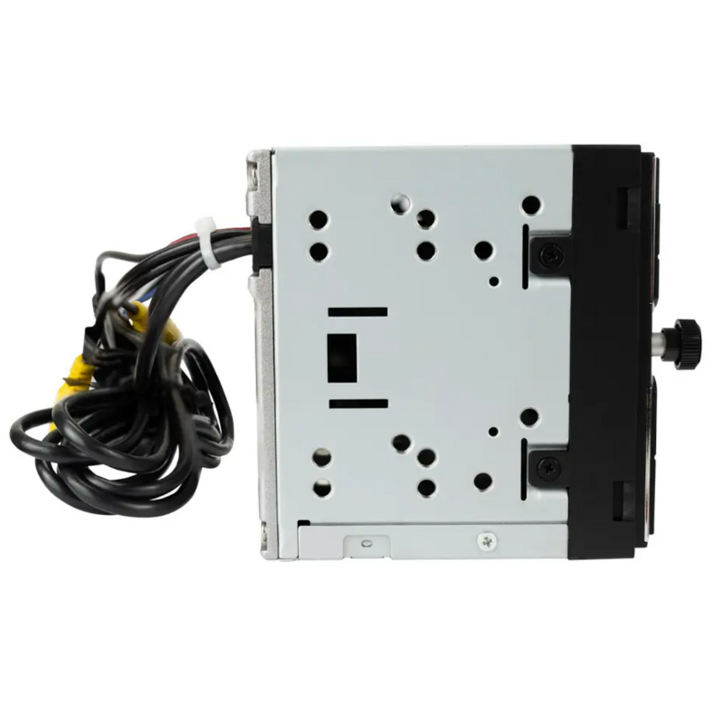 Jensen CAR714MW top view showing slim profile and control layout.