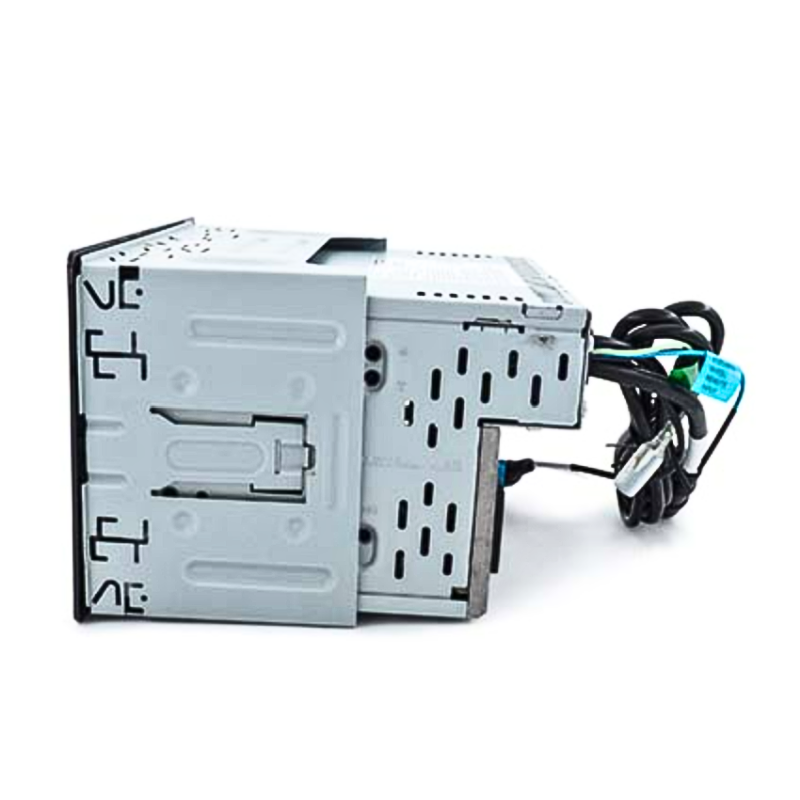 Side profile of receiver showing chassis depth.