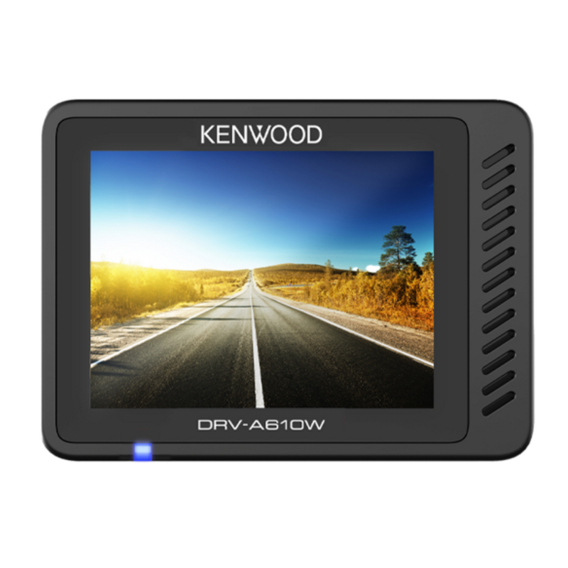 Rear view of front camera unit with visible 2.7 inch LCD display and control buttons.