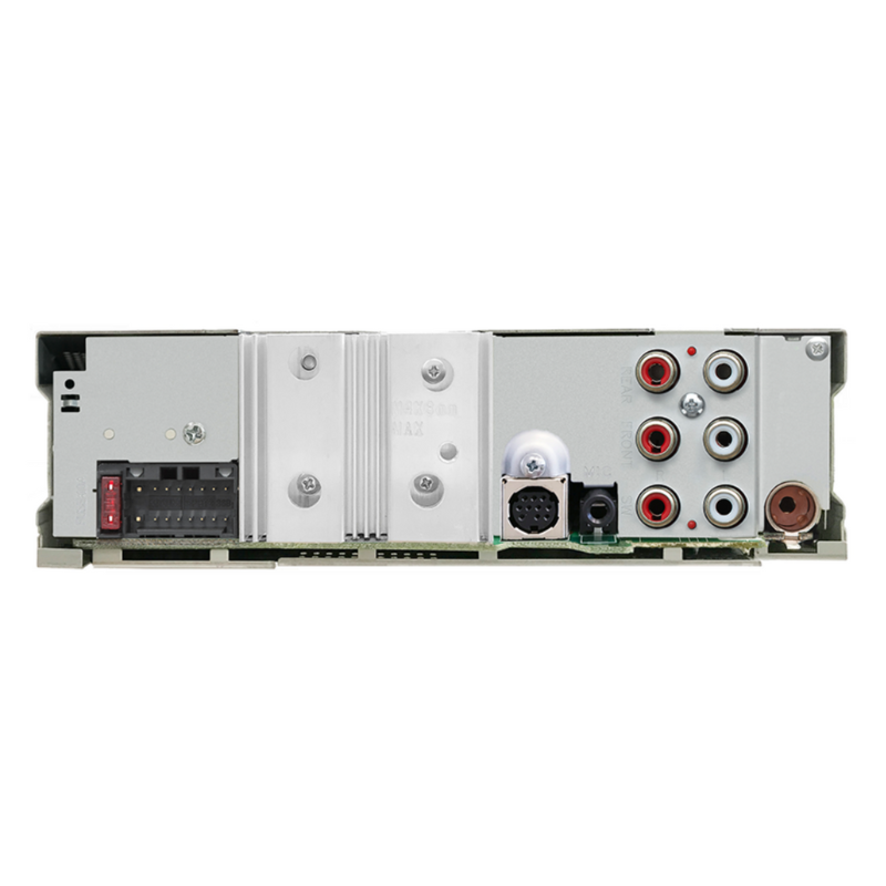 Rear panel highlighting connection ports of the KDC-BT382U.