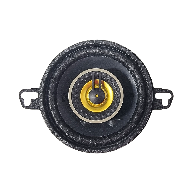 Kicker CS Series CSC35 3.5″ coaxial speakers front facing.