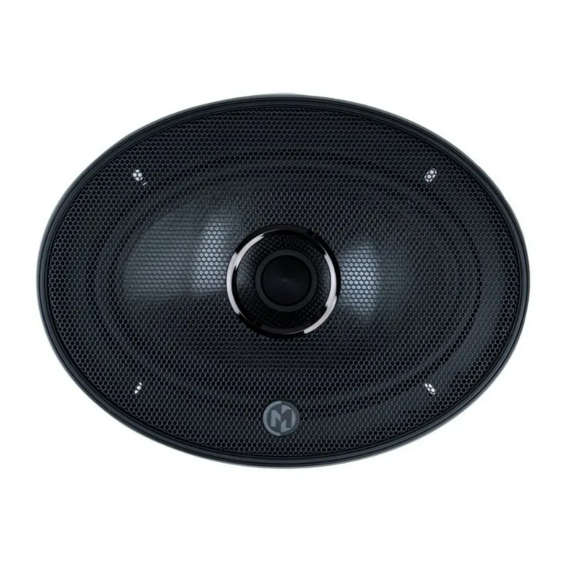Memphis MS69MV 6×9-inch midrange speaker front view with protective grille installed.