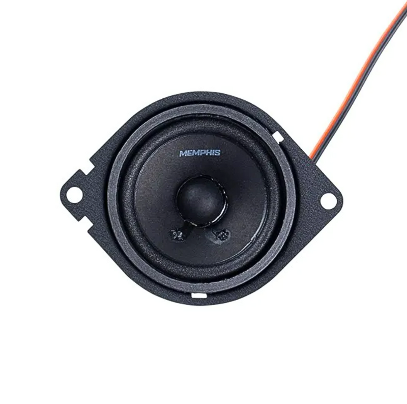 Memphis PRX27 2.75-inch Power Reference midrange speaker front view showing paper cone and foam surround.