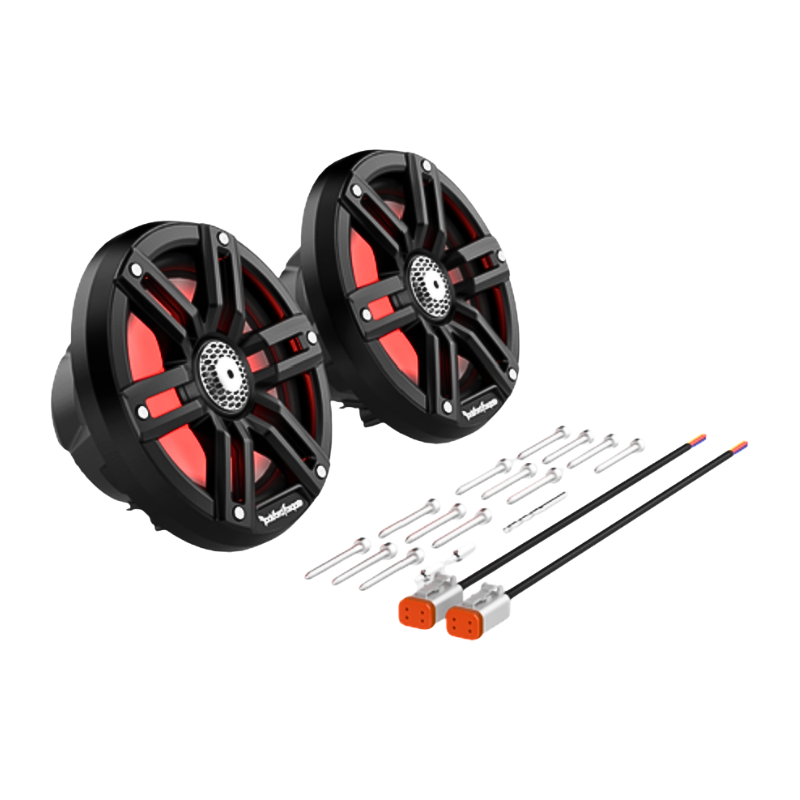 Rockford Fosgate M2-65B speaker with full wiring, screws and RGB connection.