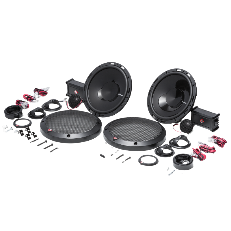 Component speaker wiring setup with Rockford Fosgate P165-SE crossover