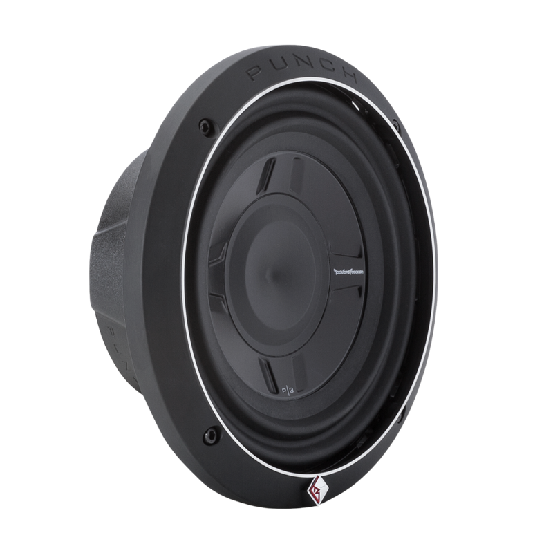 Rockford Fosgate P3SD4-8 – 8” Shallow Mount Subwoofer | Dual 4-Ohm, 30