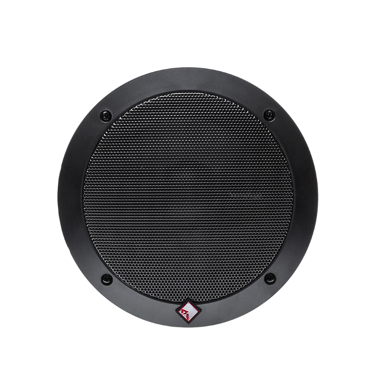 Front-facing image of tweeter and crossover included with R165-S system.