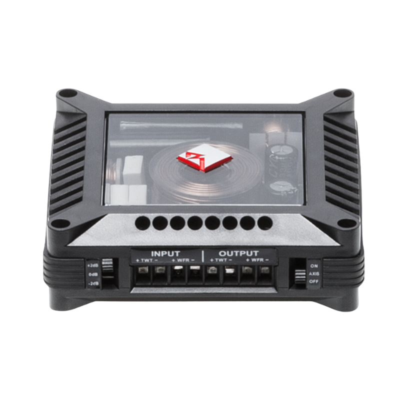 Internal components of Rockford T1650-S crossover network exposed