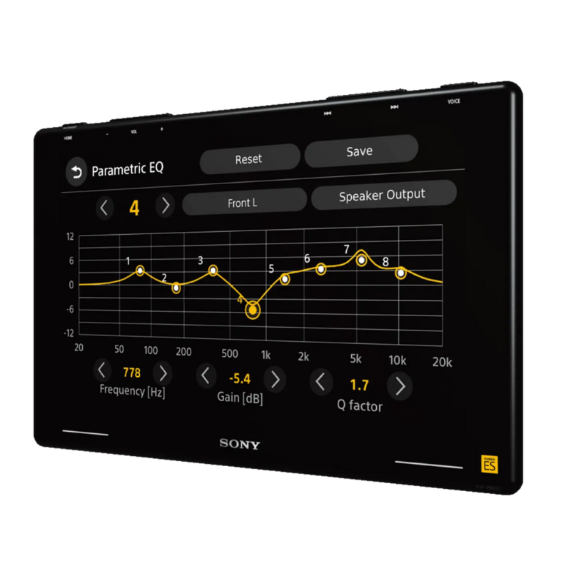 Close-up of 10.1" anti-glare capacitive touchscreen interface.
