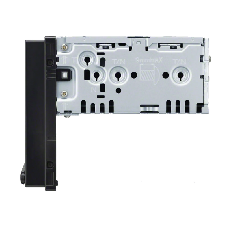 Side view of chassis of the Sony XAV-AX3700.