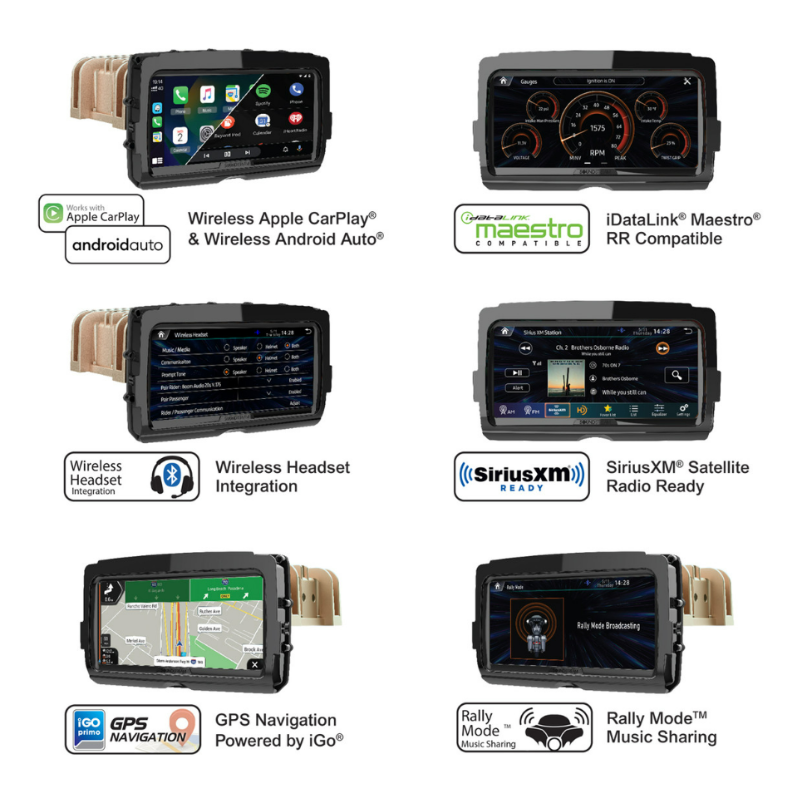 Soundstream Reserve V2 Carplay Android Auto Harley Davidson Touring Radio