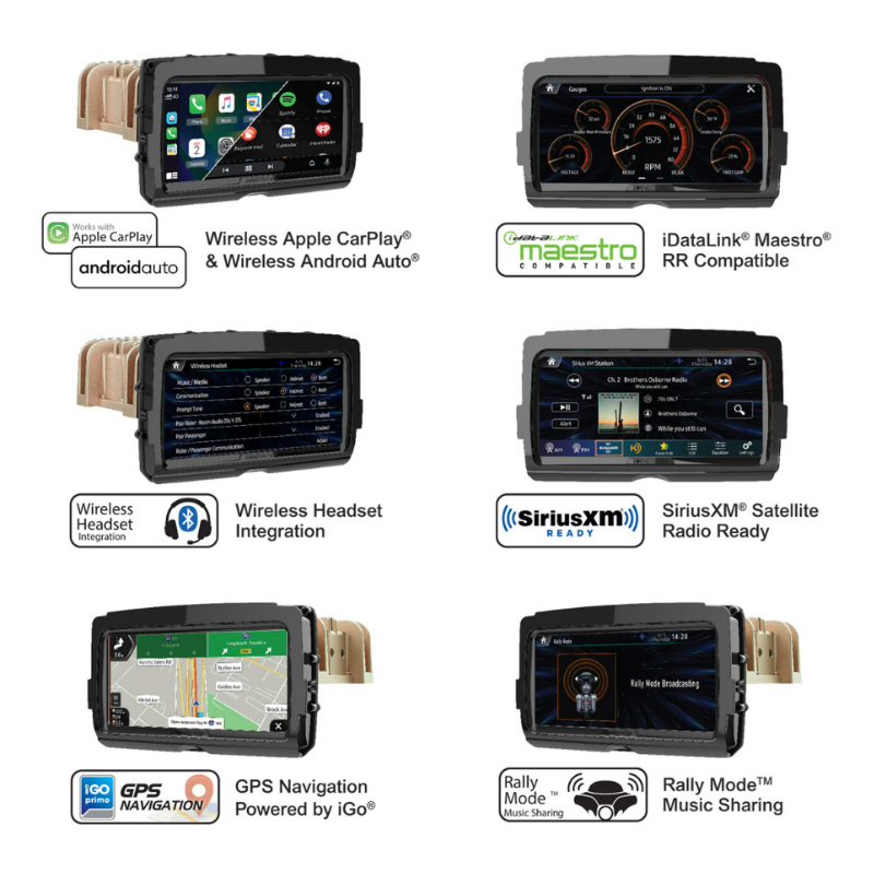 Soundstream Reserve V2 Carplay Android Auto Harley Davidson Touring Ra