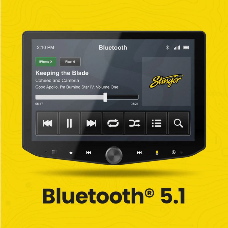 Stinger HORIZON10 – Best 10.1” Floating Touchscreen Car Radio | Wirele