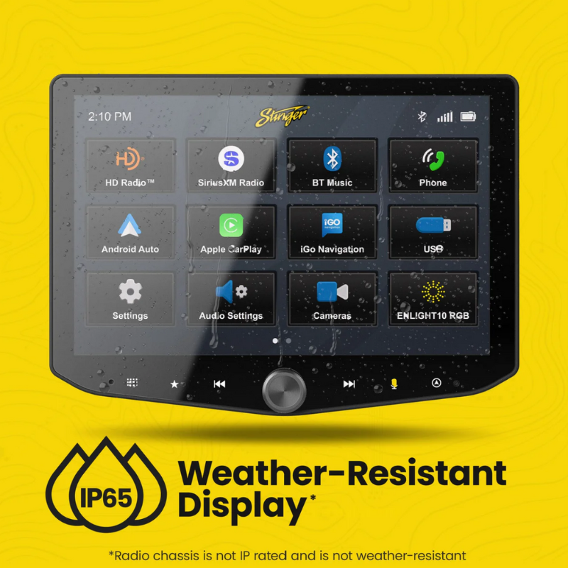 Stinger HORIZON10 – Best 10.1” Floating Touchscreen Car Radio | Wirele