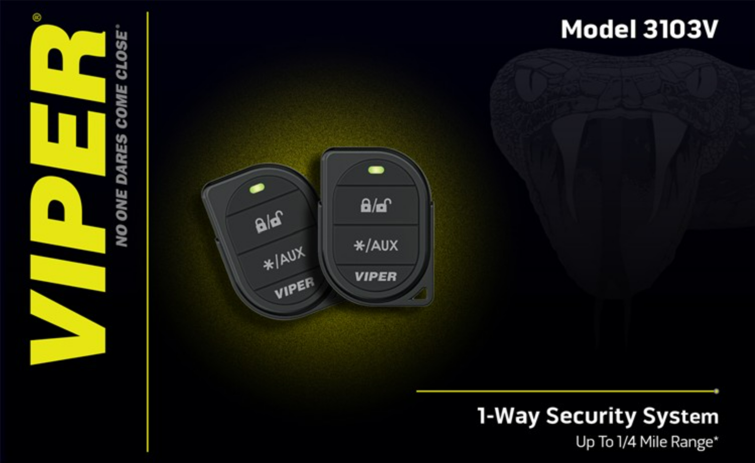 Open Viper 3103V box showing the full system components and inner packaging.