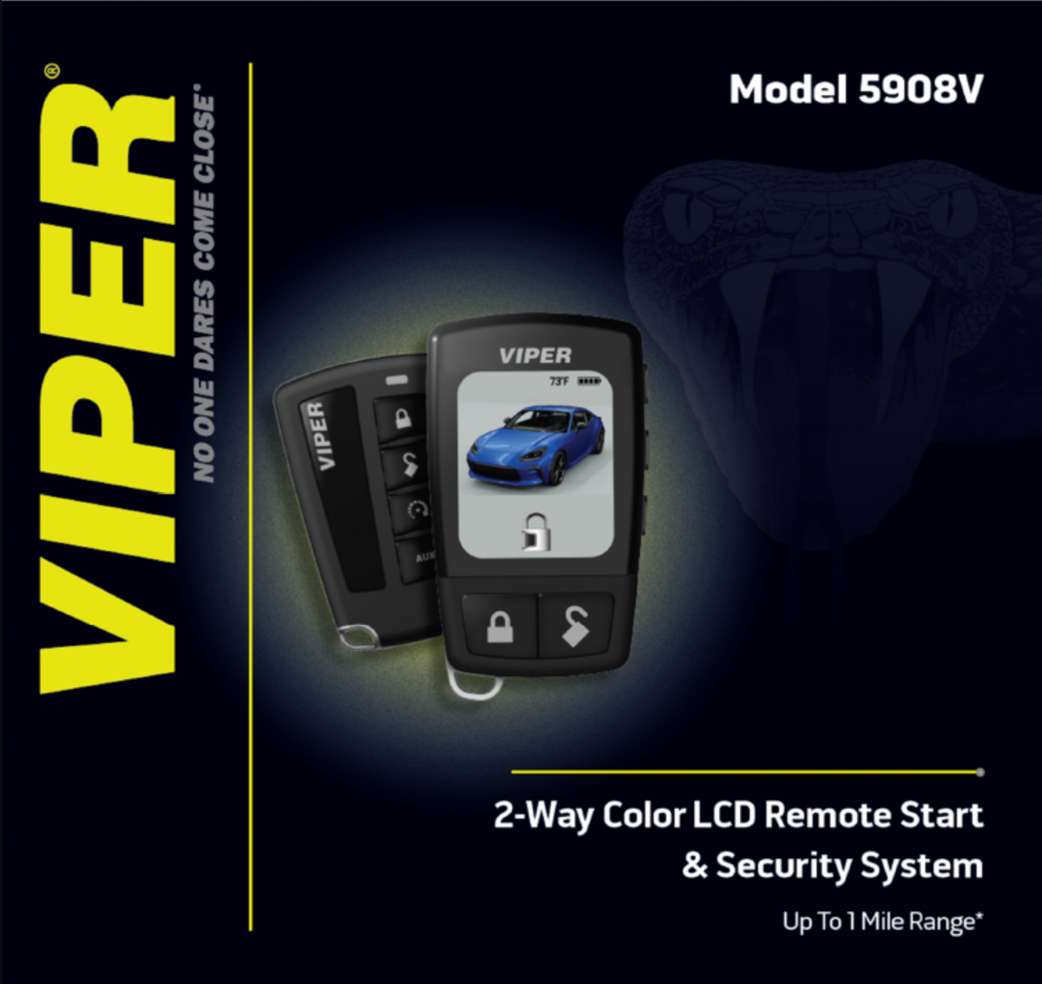 Viper 5908V 2‑Way Color LCD Security & Remote Start System
